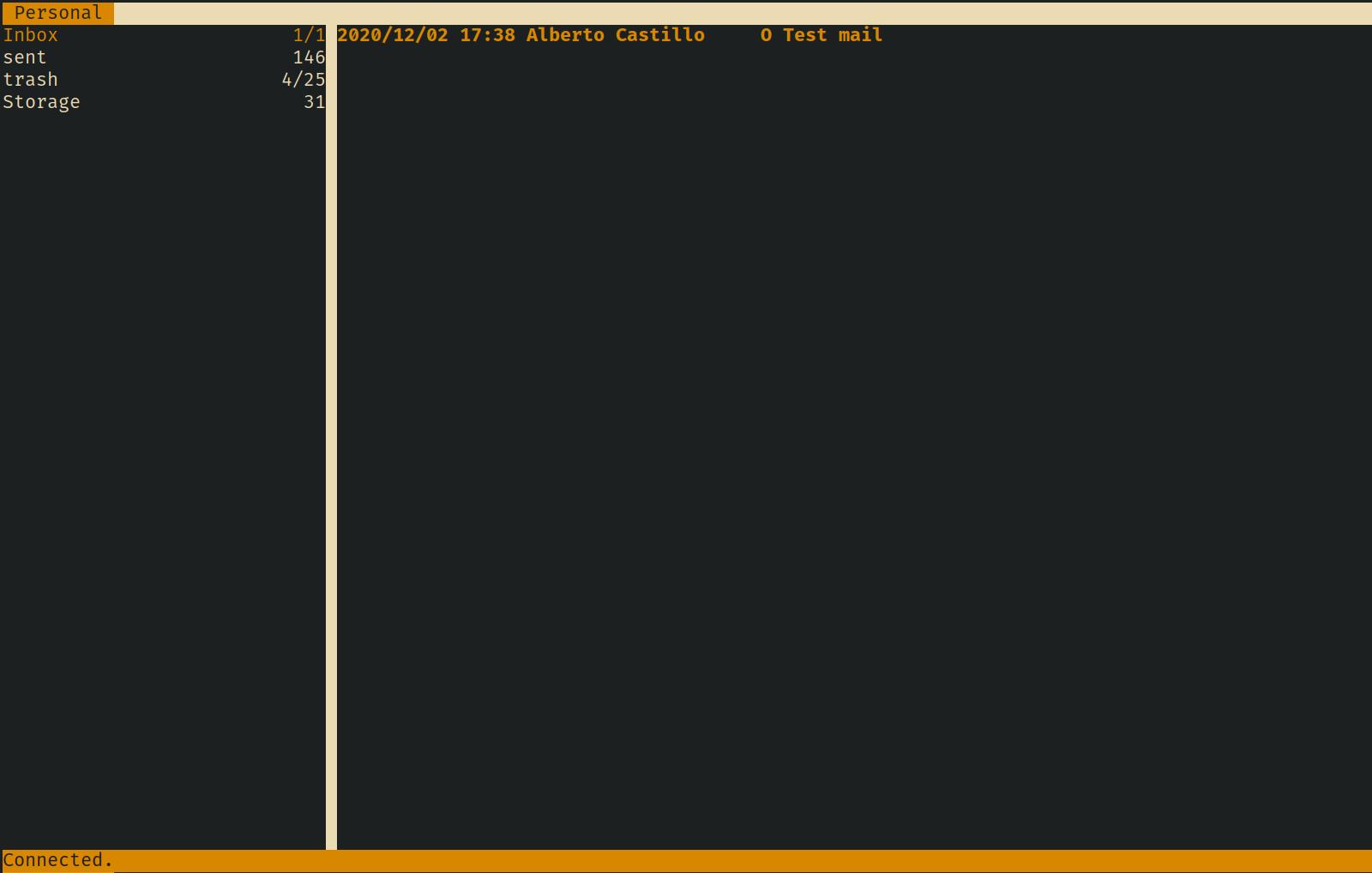 Configuración de aerc offline y Gmail con Maildir